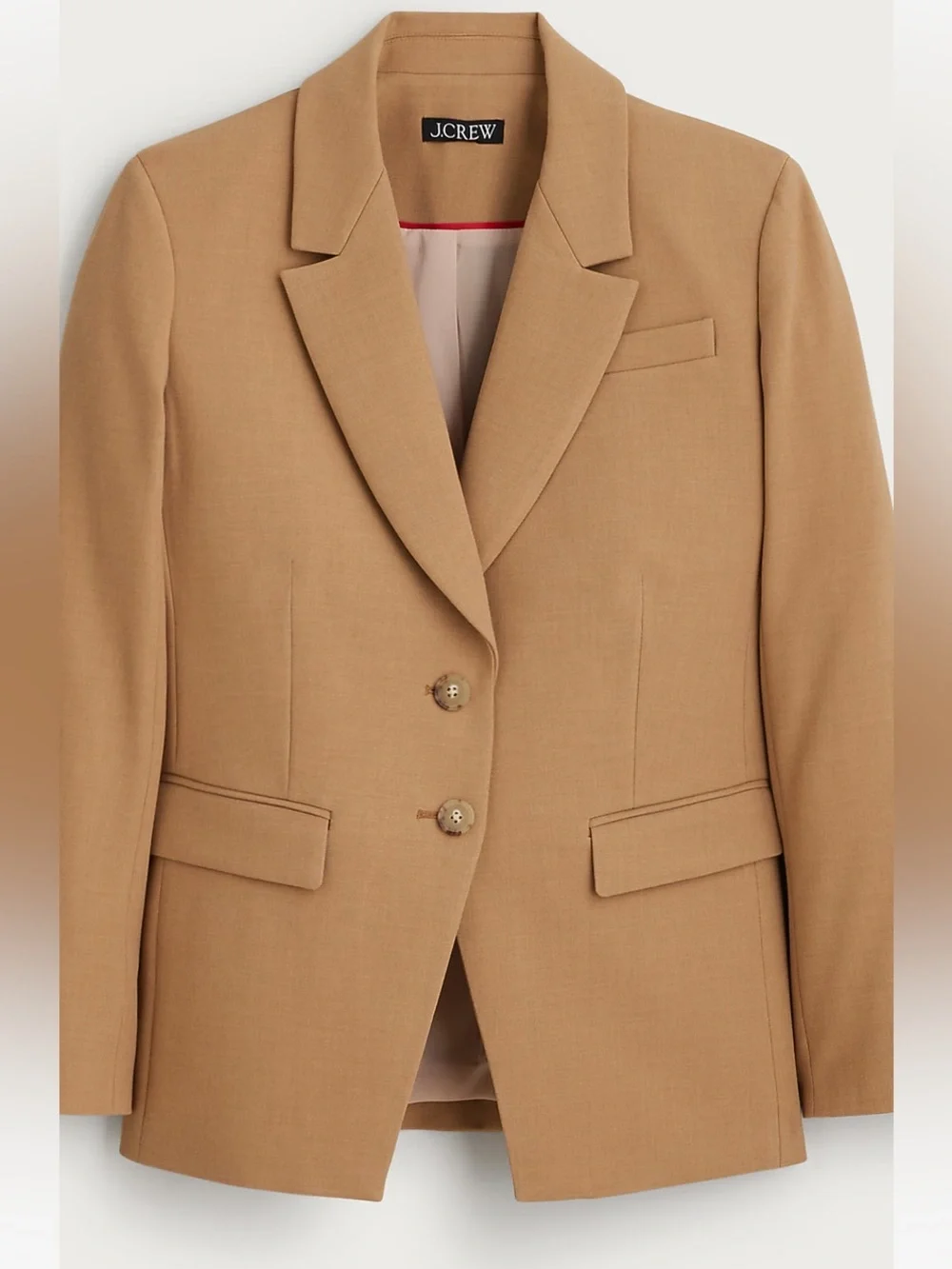 J. Crew Madelyn Camel-Tan Single-Breasted Blazer Sz 14